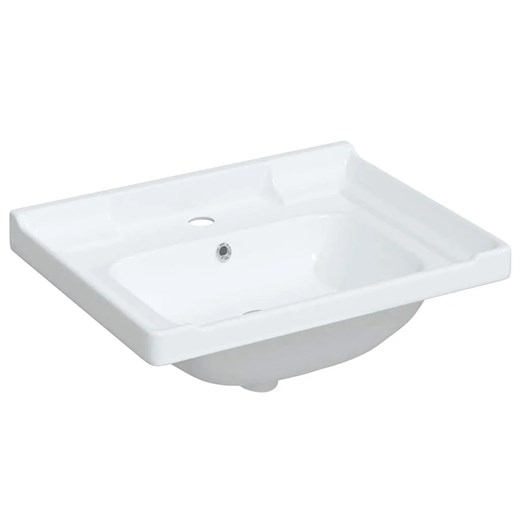 Ceramiczna biała umywalka wpuszczana w blat - Britta 3X ze sklepu Edinos.pl w kategorii Meble łazienkowe - zdjęcie 173696197