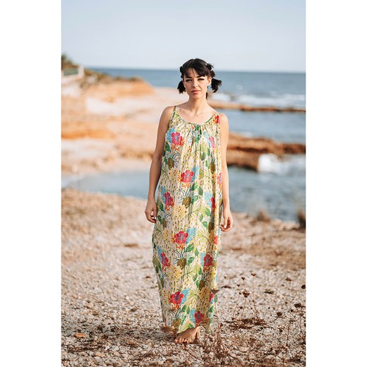 Isla Bonita By Sigris sukienka w kwiaty na ramiączkach w stylu boho