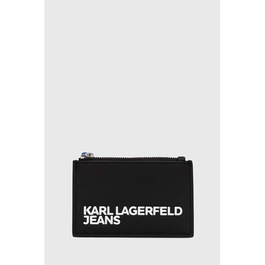 Karl Lagerfeld Jeans portfel kolor czarny 245D3201 ze sklepu ANSWEAR.com w kategorii Portfele damskie - zdjęcie 173704296