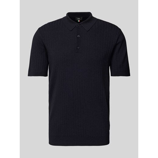 Koszulka polo o kroju slim fit z listwą guzikową model ‘NUPE’ ze sklepu Peek&Cloppenburg  w kategorii T-shirty męskie - zdjęcie 173705206