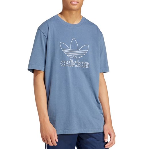 Koszulka adidas Originals Adicolor Outline Trefoil IR8002 - niebieska ze sklepu streetstyle24.pl w kategorii T-shirty męskie - zdjęcie 173706088
