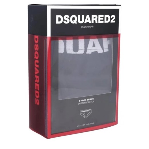 Majtki męskie czarne Dsquared2 bawełniane