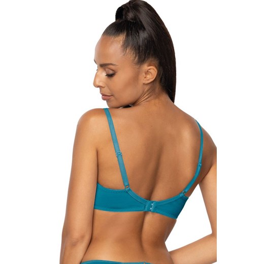 Biustonosz miękki beżowo-turkusowy Maureen M-3808/2, Kolor beżowo-turkusowy, Rozmiar 80E, Mat ze sklepu Intymna w kategorii Biustonosze - zdjęcie 173706636