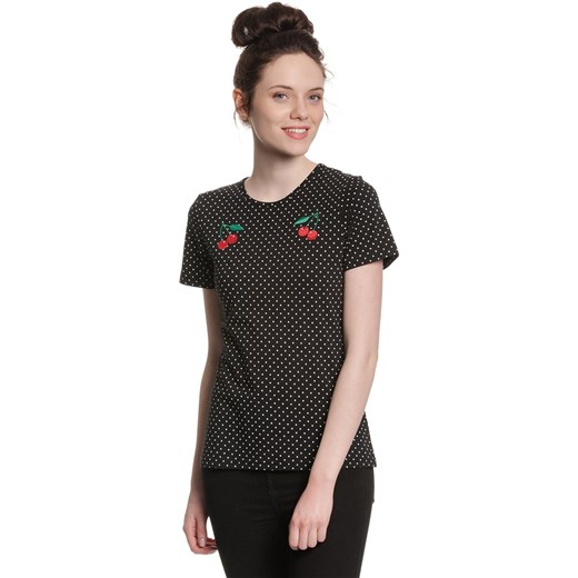 Pussy Deluxe Koszulka &quot;Mini Dots&quot; w kolorze czarnym ze sklepu Limango Polska w kategorii Bluzki damskie - zdjęcie 173707135