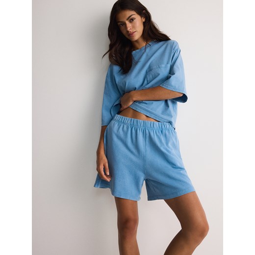 Reserved - Szorty od piżamy - jasnoniebieski ze sklepu Reserved w kategorii Piżamy damskie - zdjęcie 173708357