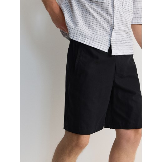 Reserved - Szorty relaxed jogger - czarny Reserved L Reserved