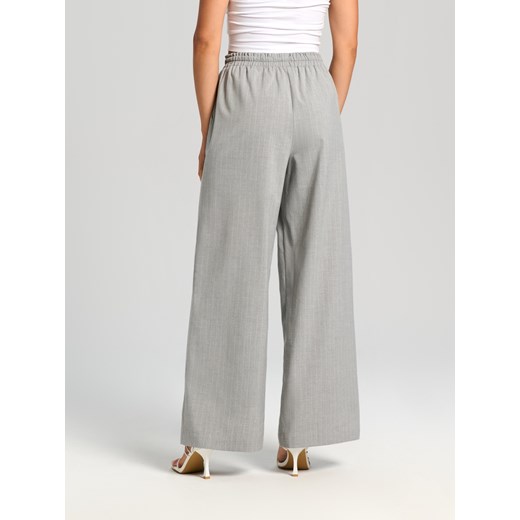 Sinsay - Spodnie wide leg - szary Sinsay M Sinsay