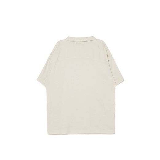 Cropp - Koszula z wiskozy ze zwierzęcym motywem - kremowy Cropp S Cropp