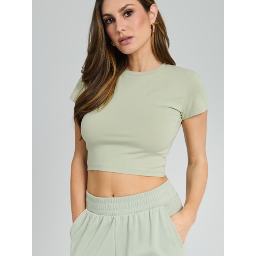 Sinsay - Crop top - zielony Sinsay L Sinsay