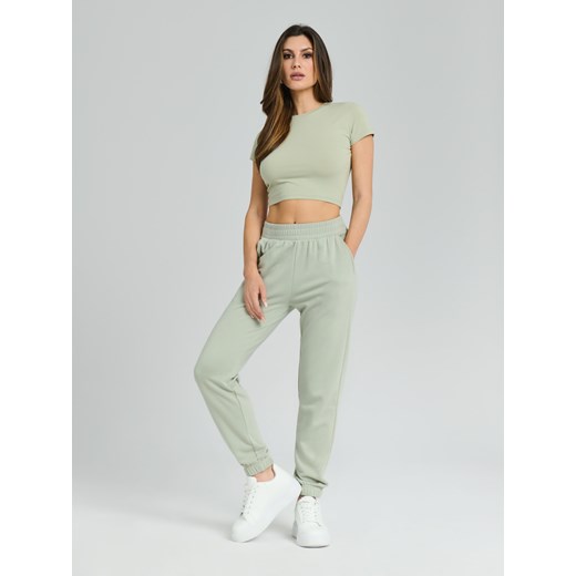 Sinsay - Crop top - zielony Sinsay XXS Sinsay