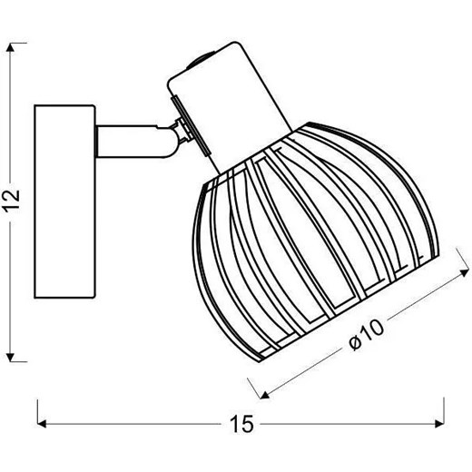 Biały nowoczesny kinkiet ścienny - K087-Treja Lumes One Size Edinos.pl