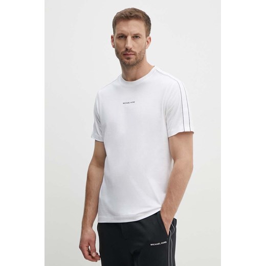 Michael Kors t-shirt bawełniany męski kolor biały z aplikacją CT4524E1V2 ze sklepu ANSWEAR.com w kategorii T-shirty męskie - zdjęcie 173717745
