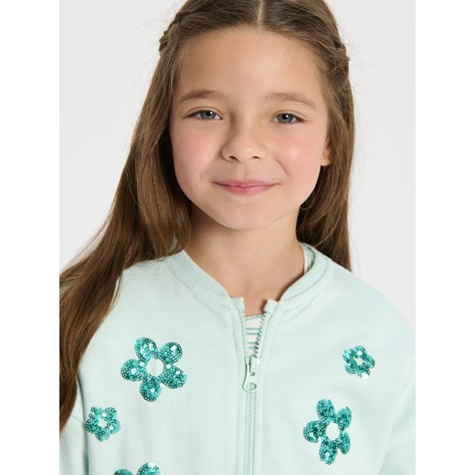 Sinsay - Bluza bomber - zielony Sinsay 104 Sinsay