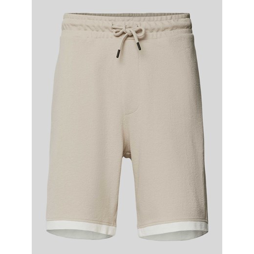 Shorty z prostą nogawką i fakturowanym wzorem model ‘MABON LIFE' ze sklepu Peek&Cloppenburg  w kategorii Spodenki męskie - zdjęcie 173722055