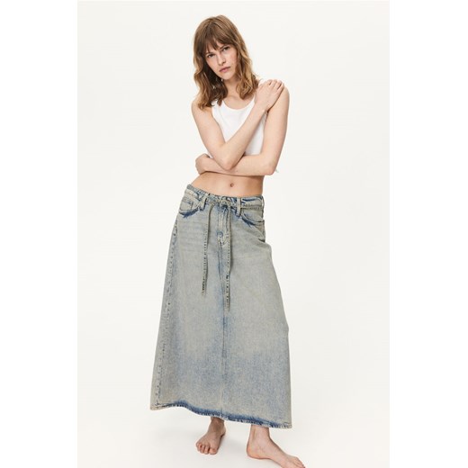 H & M - Dżinsowa spódnica Feather Soft - Niebieski ze sklepu H&M w kategorii Spódnice - zdjęcie 173722155
