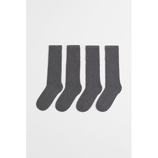 H & M - Podkolanówki 4-pak - Szary H & M 25 H&M