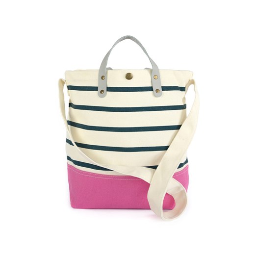 Torba plażowa Casual stripes tr24176-2, Kolor biało-fuksjowy, Rozmiar uniwersalny, Art of Polo ze sklepu Primodo w kategorii Torby letnie - zdjęcie 173722947