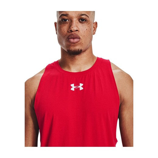Under Armour Top sportowy &quot;Baseline&quot; w kolorze czerwonym Under Armour XL wyprzedaż Limango Polska