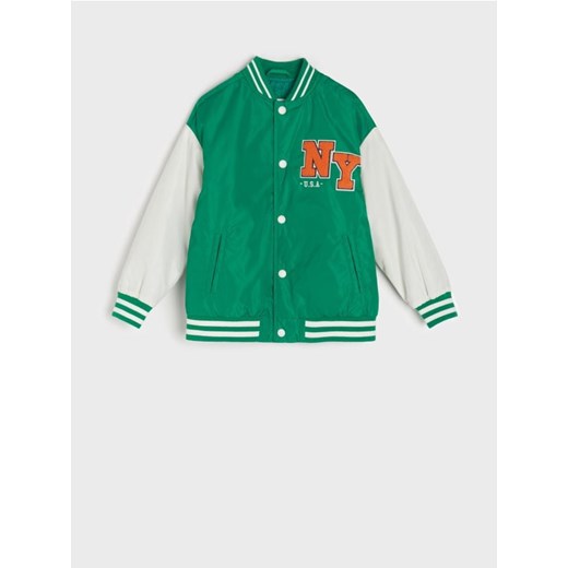 Sinsay - Kurtka bejsbolówka - zielony Sinsay 104 Sinsay