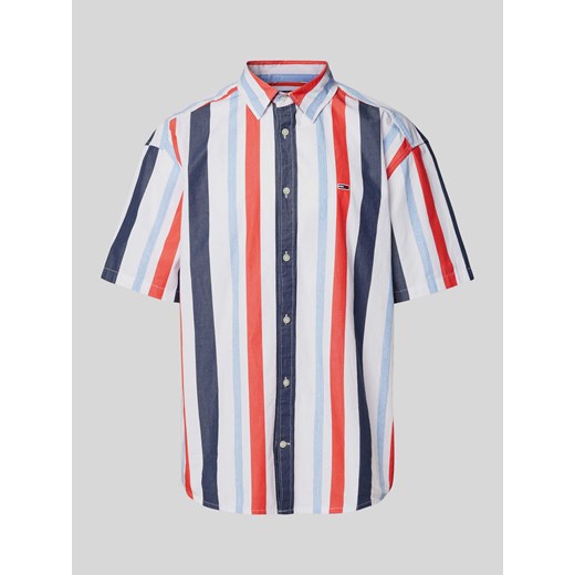 Koszula casualowa o kroju relaxed fit z naszywką z logo ze sklepu Peek&Cloppenburg  w kategorii Koszule męskie - zdjęcie 173728947