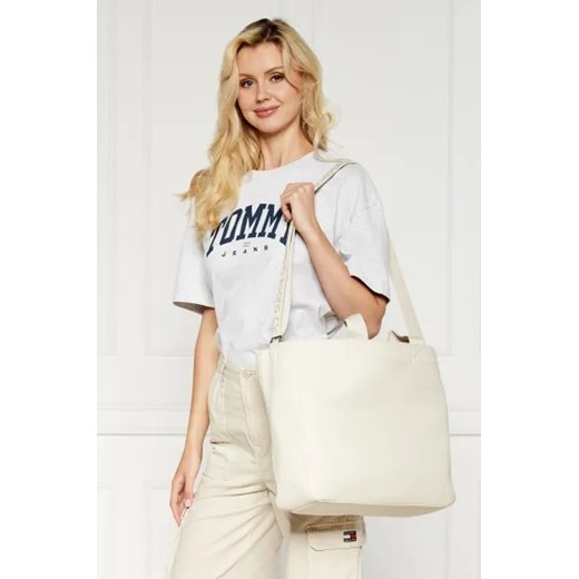 Shopper bag Calvin Klein ze skóry ekologicznej