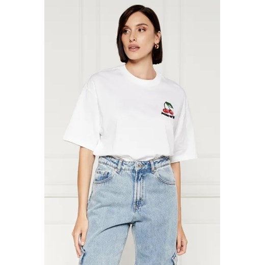 Hugo Blue T-shirt | Oversize fit ze sklepu Gomez Fashion Store w kategorii Bluzki damskie - zdjęcie 173735515