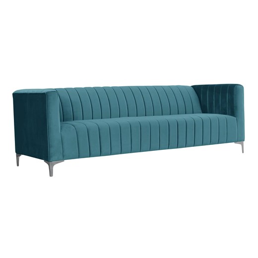 Welurowa sofa trzyosobowa 9 kolorów R4-Z20 ze sklepu Edinos.pl w kategorii Sofy i kanapy - zdjęcie 173736145