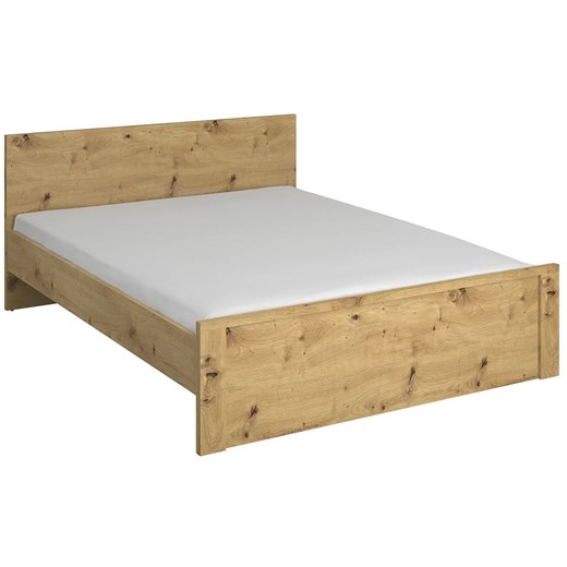 Małżeńskie łóżko z materacem 160x200 dąb artisan - Toreso 20X ze sklepu Edinos.pl w kategorii Łóżka i materace - zdjęcie 173736278