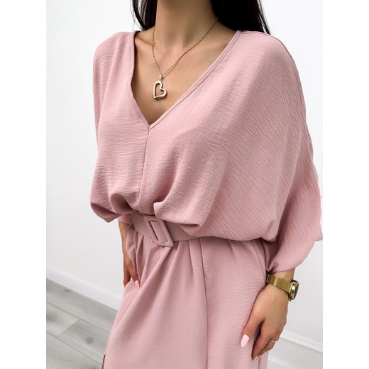 Sukienka Modnakiecka.pl maxi z paskami 