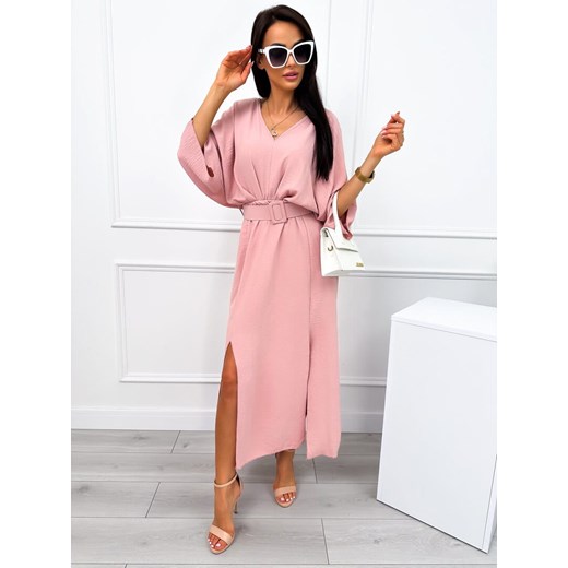 Sukienka Modnakiecka.pl maxi z paskami 