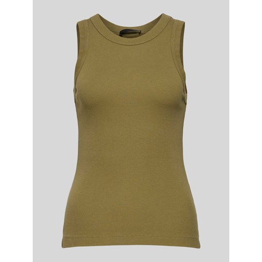 Top z efektem prążkowania model ‘OLINA’ ze sklepu Peek&Cloppenburg  w kategorii Bluzki damskie - zdjęcie 173739445