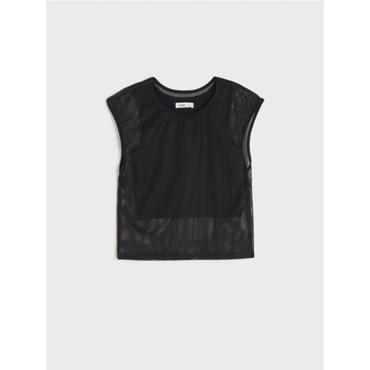 Sinsay - Bluzka - czarny Sinsay 152 Sinsay