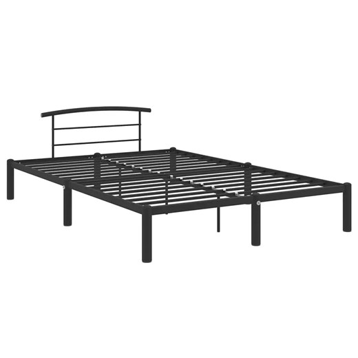 Czarne metalowe łóżko w stylu industrialnym 120x200 cm R5-K73 ze sklepu Edinos.pl w kategorii Łóżka i materace - zdjęcie 173744168
