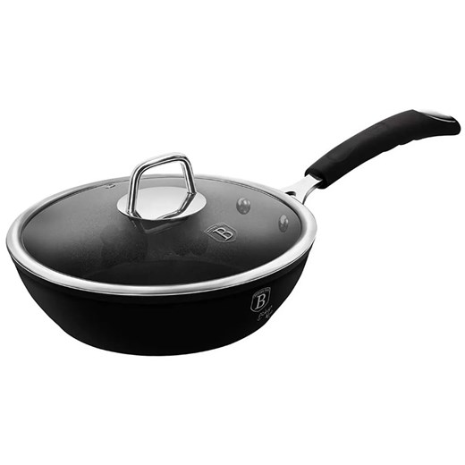 Aluminiowa patelnia z potrójną powłoką granitową 24 cm - Flavum 6X ze sklepu Edinos.pl w kategorii Naczynia - zdjęcie 173744365
