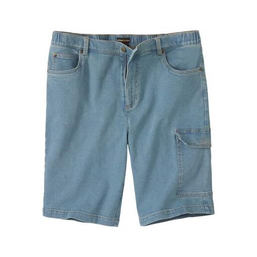 Bermudy-bojówki z denimu ze stretchem ze sklepu Atlas For Men w kategorii Spodenki męskie - zdjęcie 173748416