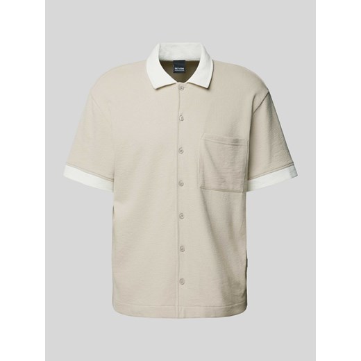 Koszula casualowa o kroju relaxed fit z rękawem o dł. 1/2 model ‘MABON’ ze sklepu Peek&Cloppenburg  w kategorii Koszule męskie - zdjęcie 173750706
