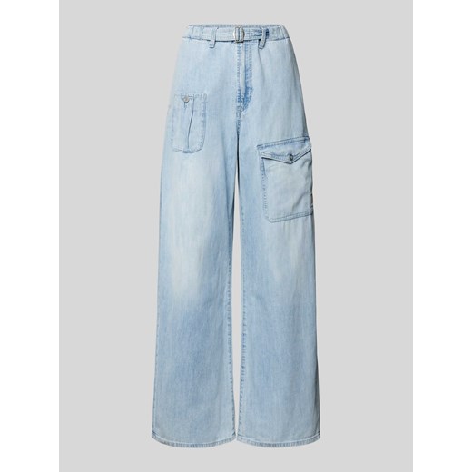 Jeansy cargo o luźnym kroju z paskiem ze sklepu Peek&Cloppenburg  w kategorii Spodnie damskie - zdjęcie 173750977