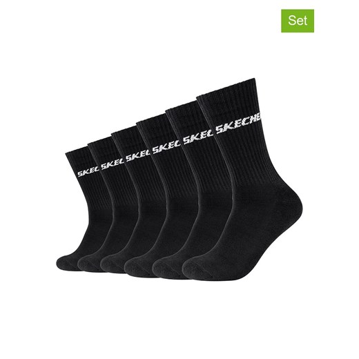 Skechers Skarpety (6 par) w kolorze czarnym do tenisa ze sklepu Limango Polska w kategorii Skarpetki męskie - zdjęcie 173753288