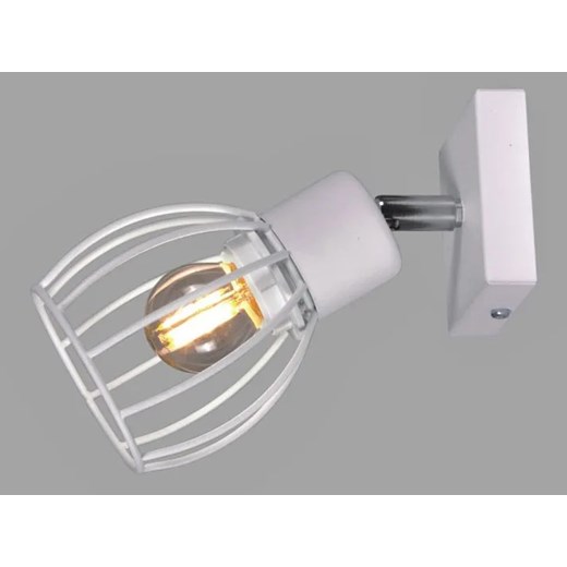 Biały minimalistyczny kinkiet druciany - 4X S579 T2-W20 - id: 22651 - marki Lumes - 173756908 Biały minimalistyczny kinkiet druciany - 4X S579 T2-W20 ze sklepu Edinos.pl w kategorii Lampy ścienne - zdjęcie 173756908