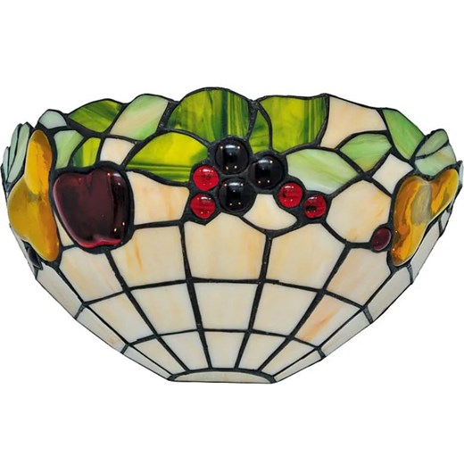 Witrażowy kinkiet z motywem owoców - S949-Oxana Lumes One Size Edinos.pl