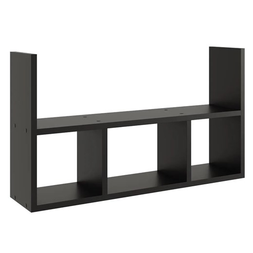 Czarna Minimalistyczna Półka Wisząca F6-L22 ze sklepu Edinos.pl w kategorii Półki - zdjęcie 173757015