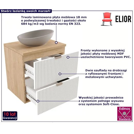 Szafka/regał łazienkowy Elior