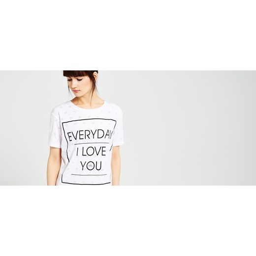 T-shirt YFL z nadrukiem reserved  Bluzki z nadrukiem