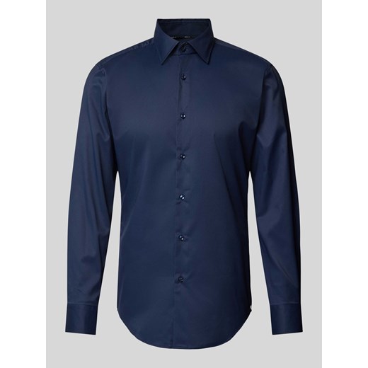 Koszula biznesowa o kroju slim fit z kołnierzykiem typu kent model ‘Hank’ ze sklepu Peek&Cloppenburg  w kategorii Koszule męskie - zdjęcie 173760519