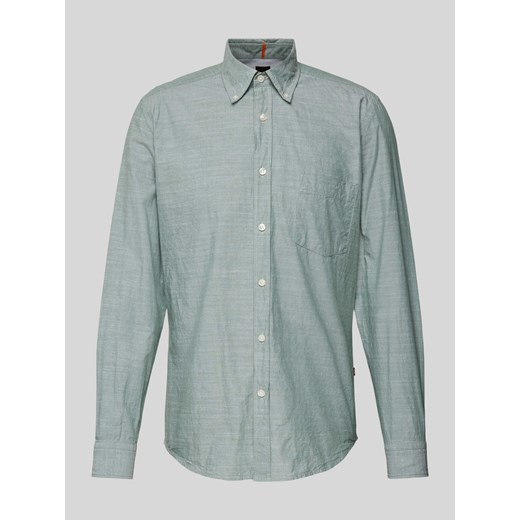 Koszula casualowa o kroju slim fit z kołnierzykiem typu button down model ‘Rickert’ ze sklepu Peek&Cloppenburg  w kategorii Koszule męskie - zdjęcie 173760665