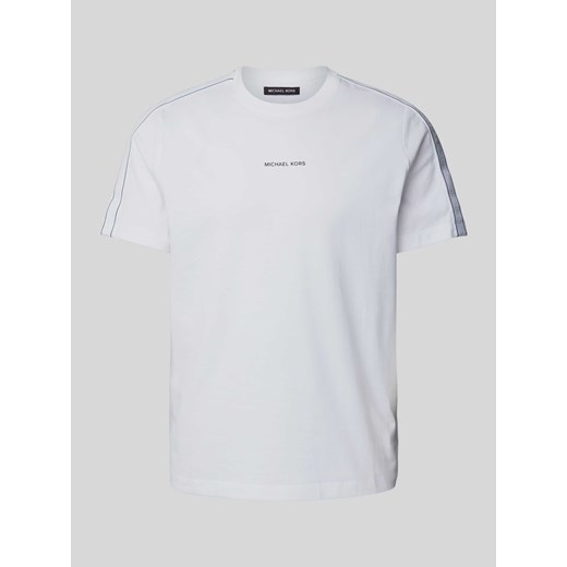 T-shirt z lampasami ze sklepu Peek&Cloppenburg  w kategorii T-shirty męskie - zdjęcie 173760729