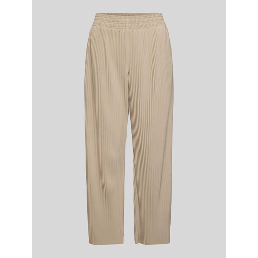 Spodnie materiałowe o kroju tapered fit z plisami model ‘ROLANDA’ ze sklepu Peek&Cloppenburg  w kategorii Spodnie damskie - zdjęcie 173760806