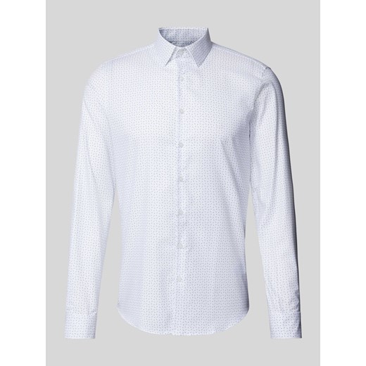Koszula biznesowa o kroju slim fit z wyhaftowanym logo model ‘Bari’ ze sklepu Peek&Cloppenburg  w kategorii Koszule męskie - zdjęcie 173760887