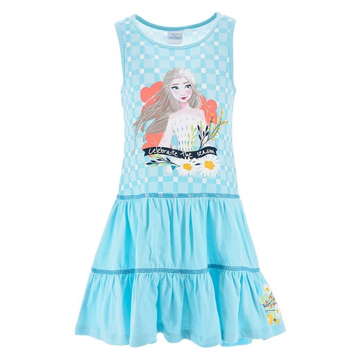 Disney Frozen Sukienka &quot;Kraina Lodu&quot; w kolorze błękitnym ze wzorem ze sklepu Limango Polska w kategorii Sukienki dziewczęce - zdjęcie 173761935