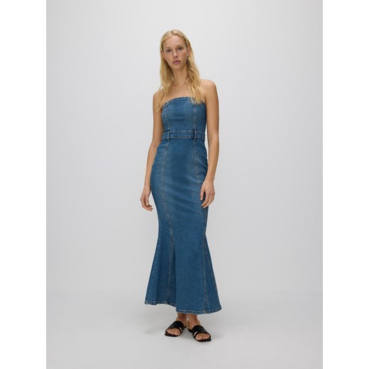 Reserved - Sukienka jeansowa maxi - granatowy Reserved XS Reserved